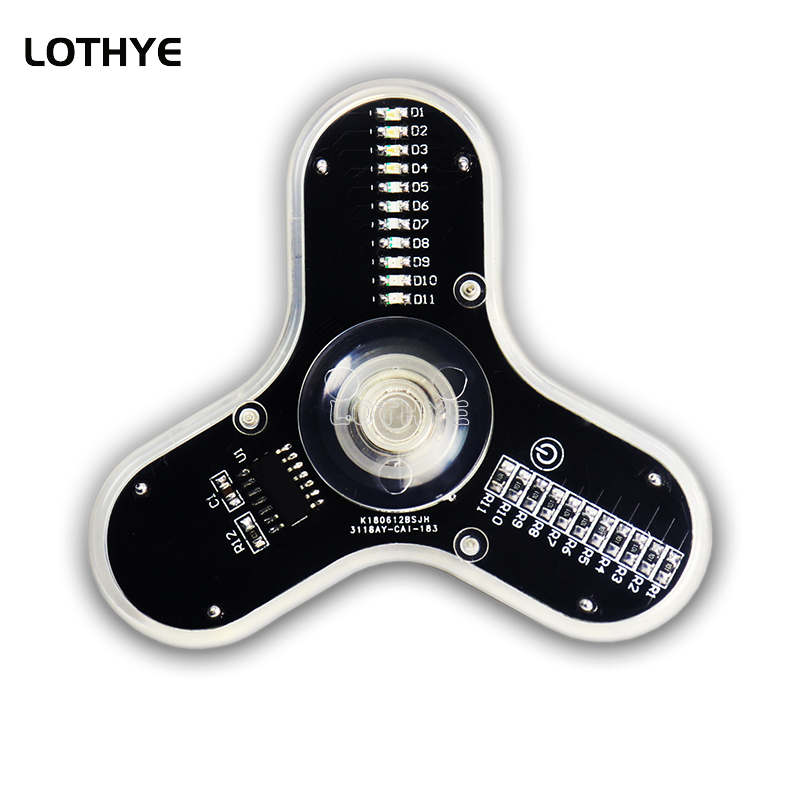 Electronics Project Kit - LED تململ سبينر تصنيع المتكلم جو