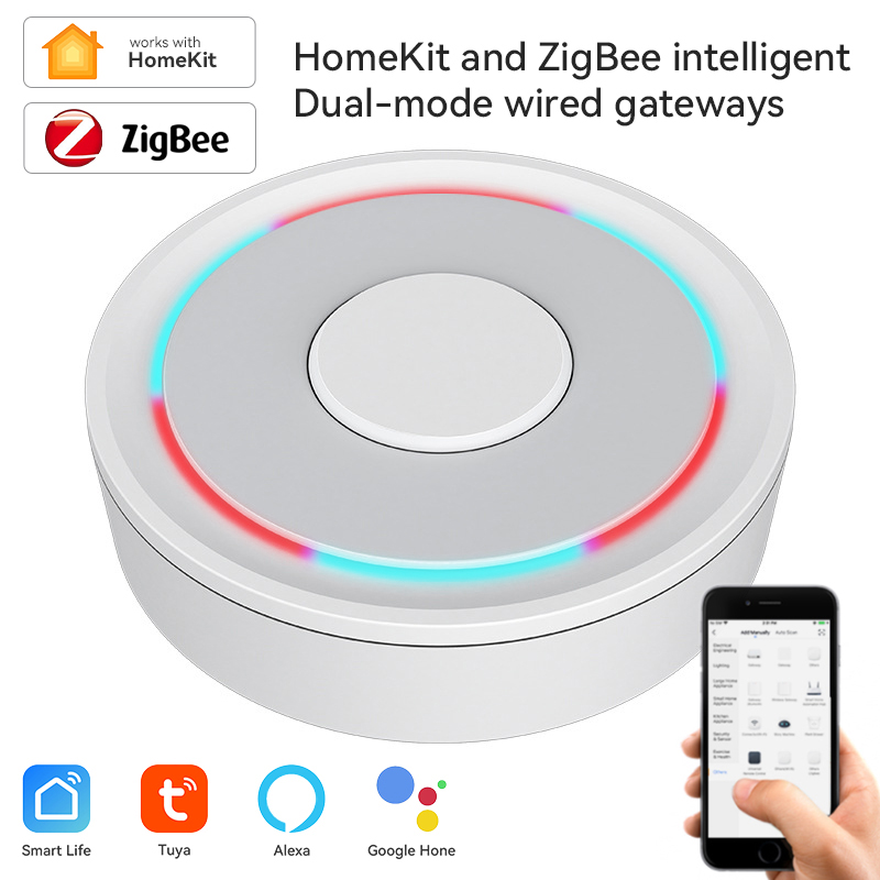Smart Home Automation Kit - Tuya ZigBee Smart Gateway Homekit السلكية