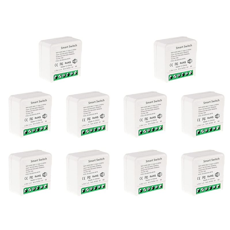 Smart Light Switch Wifi - 10X مفتاح ريلاي ذكي صغير يعمل