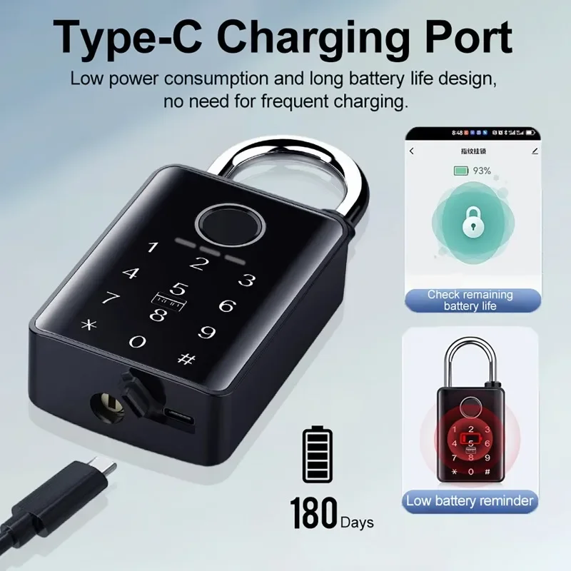 Tuya قفل الباب الذكي قفل بصمة  - مراجعة Smart Door Lock Wifi وسعره