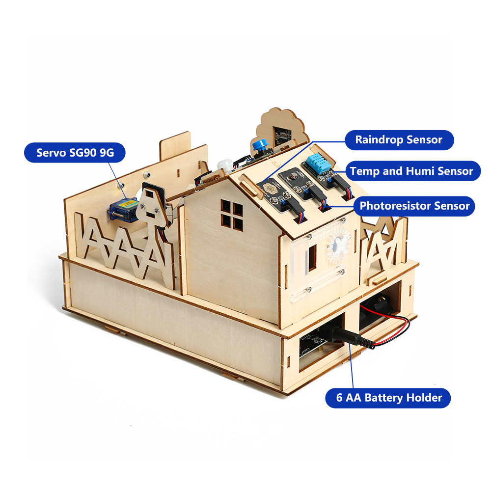ACEBOTT-مجموعة بداية البخار ال - مراجعة Esp32 Smart Home Kit وسعره