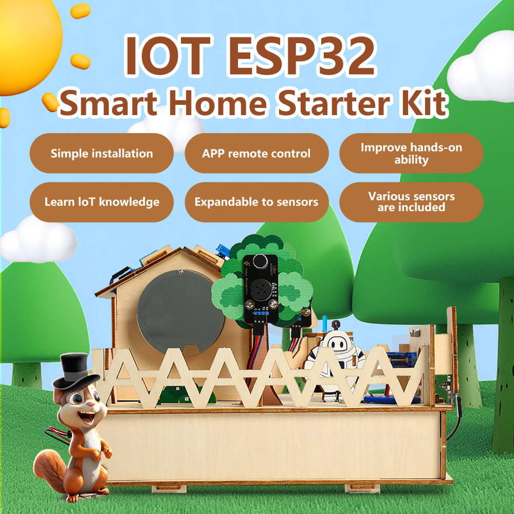 ACEBOTT-مجموعة بداية البخار ال - مراجعة Esp32 Smart Home Kit وسعره