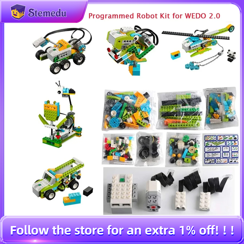 STEM We-do2.0 45300 مجموعة الب - مراجعة Electronics Project Kit وسعره