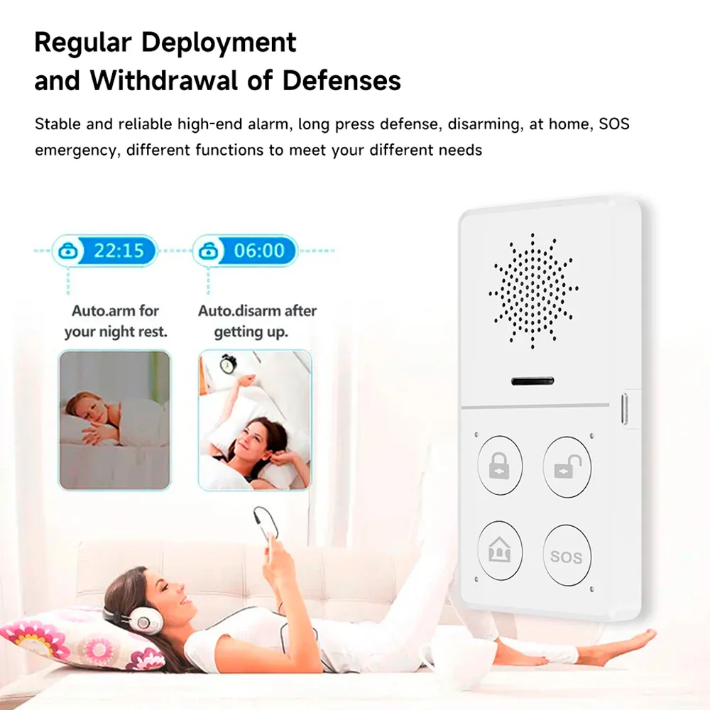Tuya Wifi نظام إنذار ذكي 433M  - مراجعة Smart Home Automation Kit وسعره