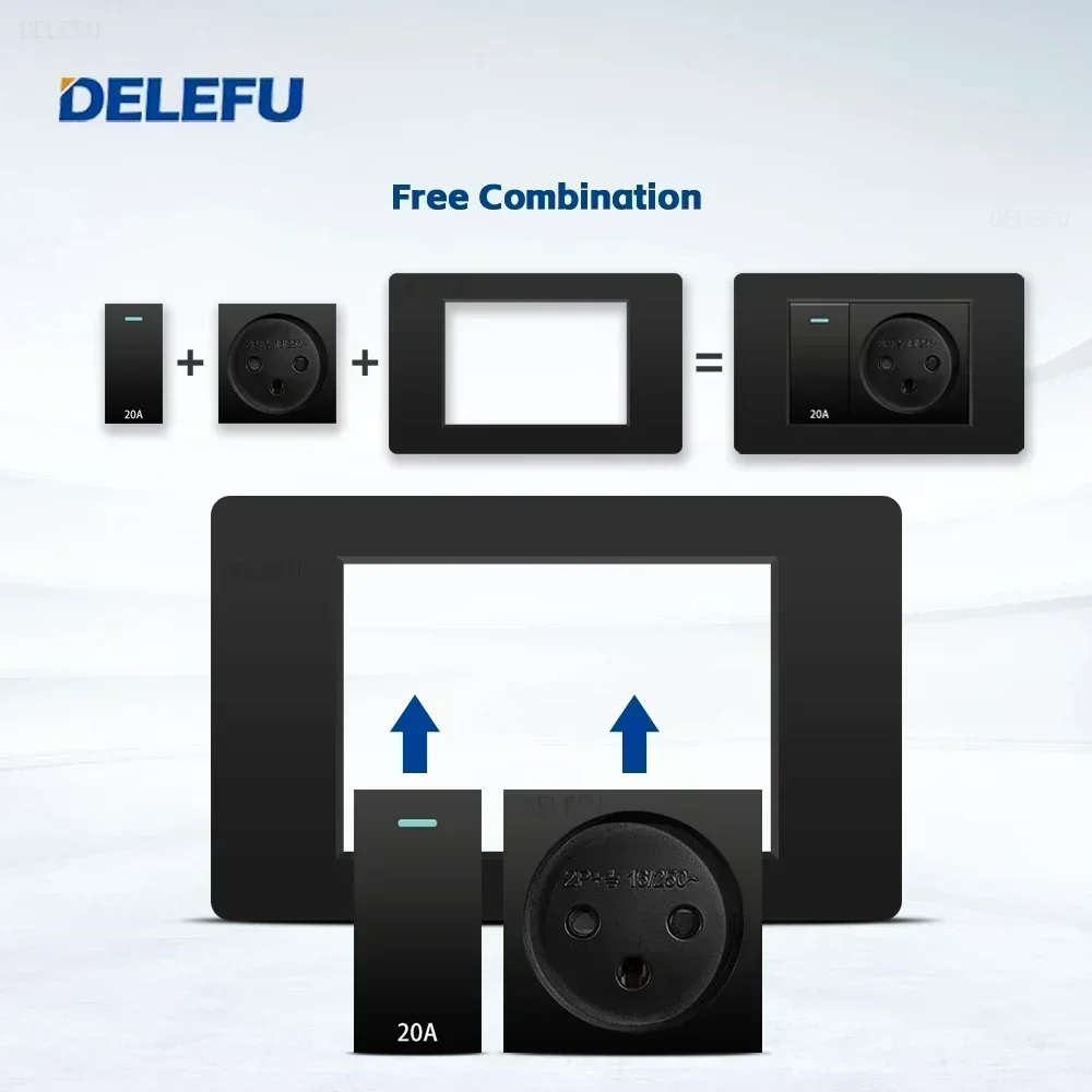 DELEFU الأسود المانع الكمبيوتر - مراجعة Smart Light Switch Wifi وسعره