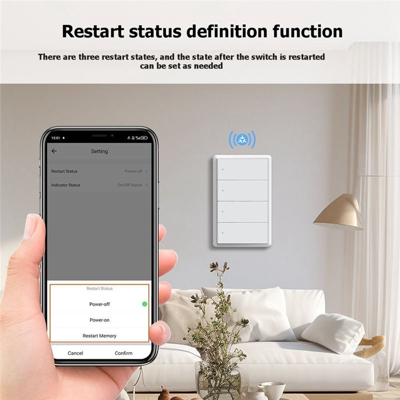 مفتاح إضاءة ذكي AAAN يتم التحك - مراجعة Smart Light Switch Wifi وسعره