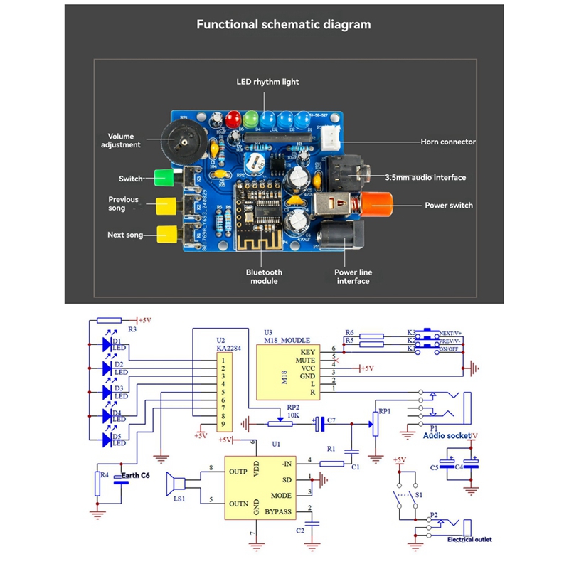 طقم مكبر صوت بلوتوث للتركيب ال - مراجعة Electronics Project Kit وسعره
