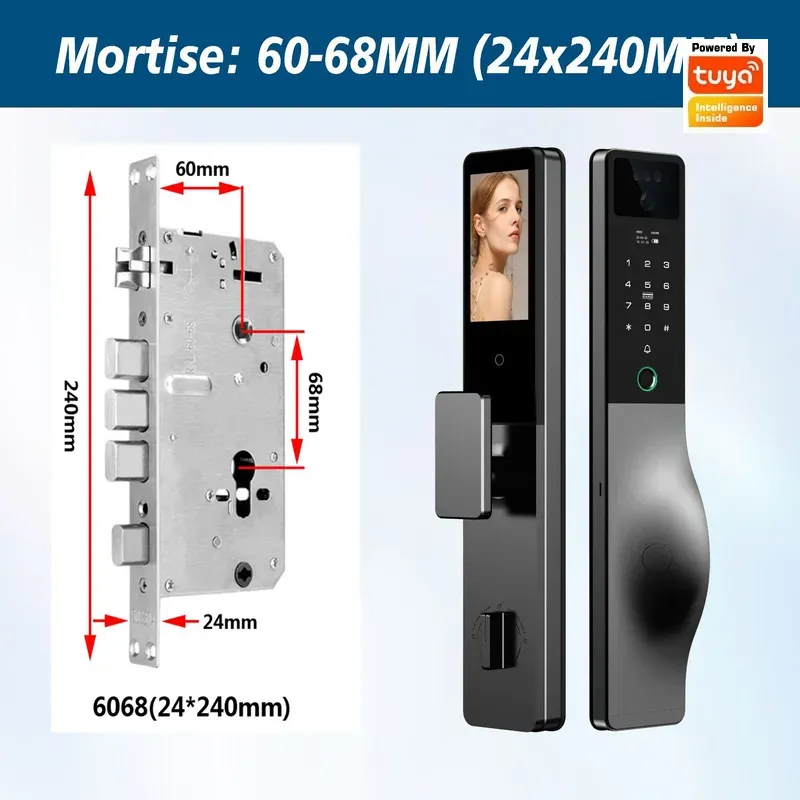 قفل ذكي مع نظام اتصال داخلي وك - مراجعة Smart Door Lock Wifi وسعره