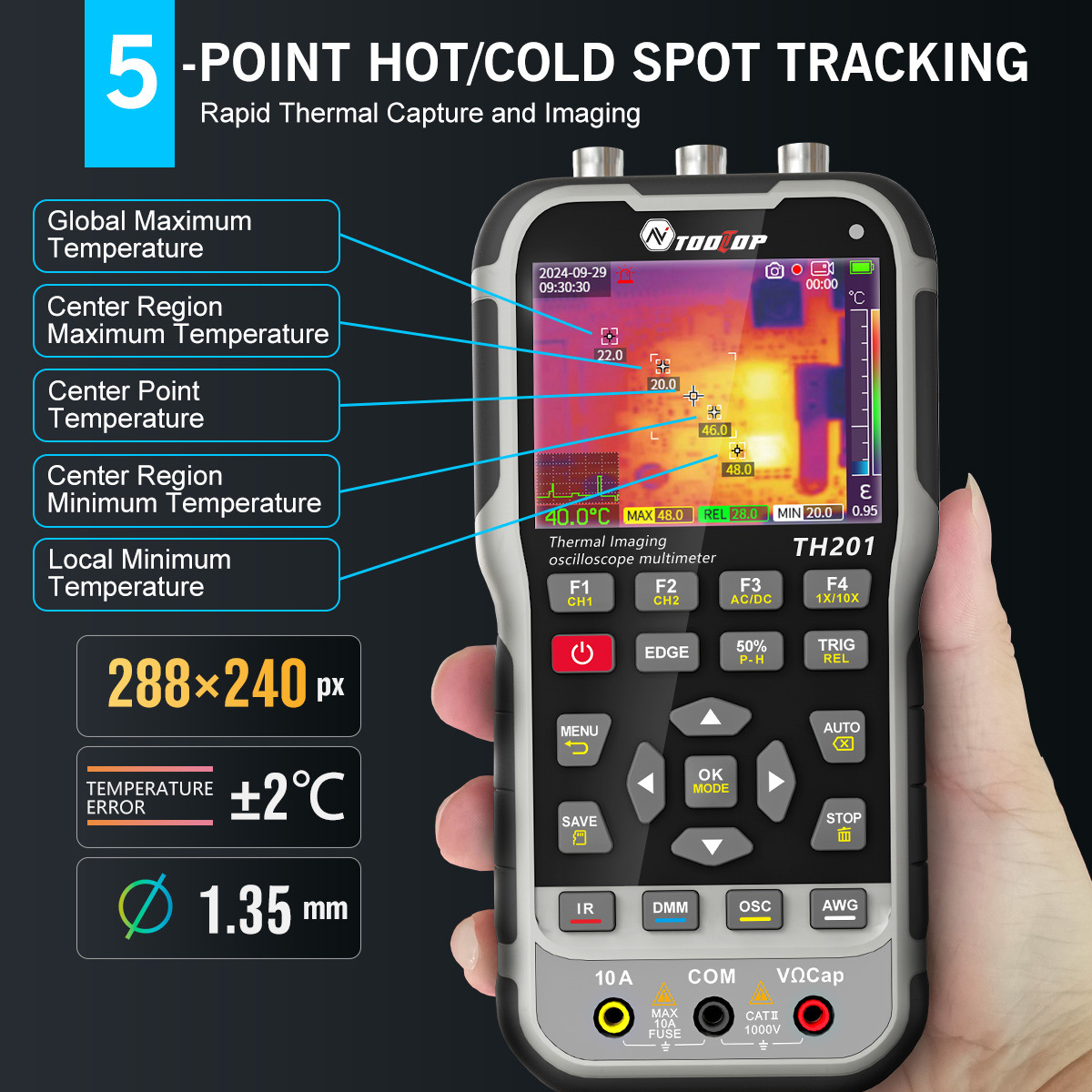 جهاز TOOLTOP TH201 4 في 1: كام - مراجعة Microcontroller Kit وسعره