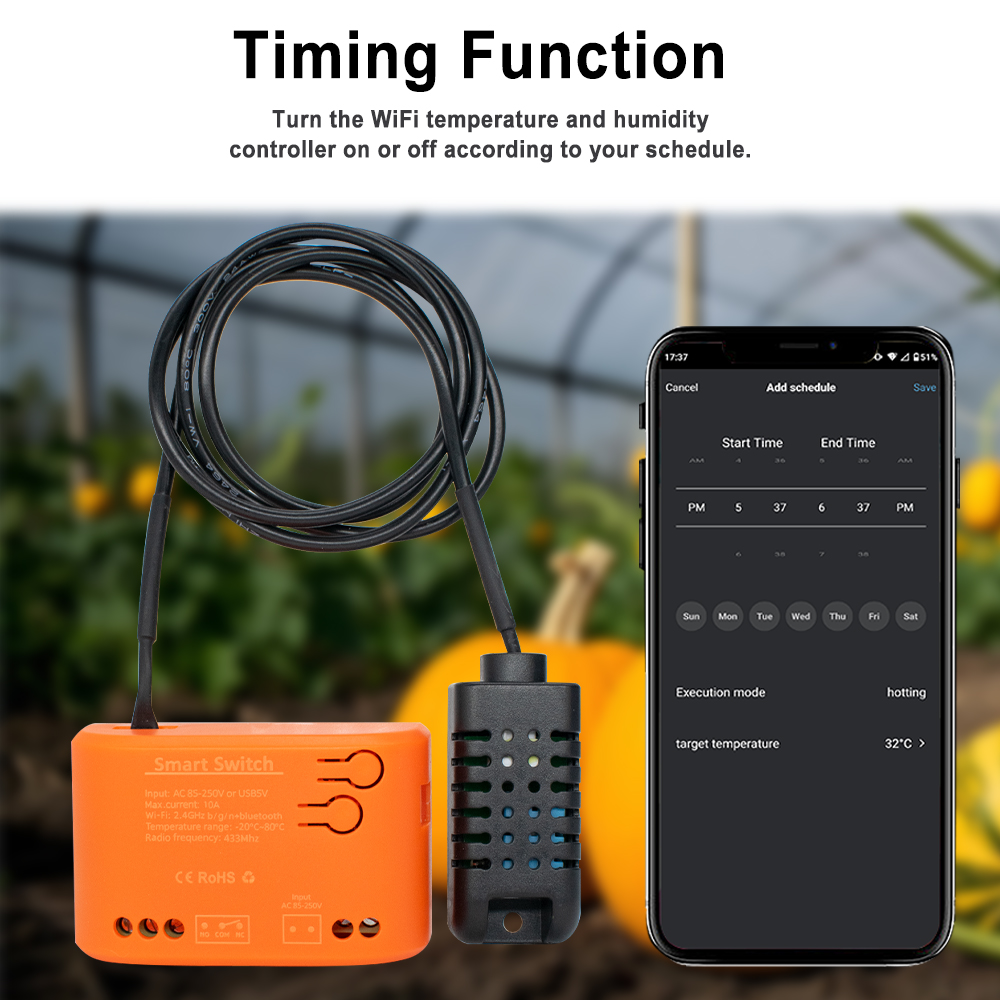 Tuya WiFi مستشعر درجة الحرارة  - مراجعة Wifi Thermostat وسعره