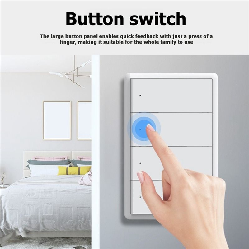 DTA4-مفتاح إضاءة ذكي يعمل بالت - مراجعة Smart Light Switch Wifi وسعره